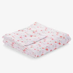 إف إس بيبي-Baby Girls Pink Floral Towel (135cm) | Childrensalon Outlet