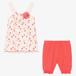 FS Baby-Baby Girls Pink Shorts Set | Childrensalon Outlet