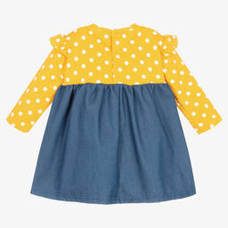 إف إس بيبي-Baby Girls Yellow & Blue Dress | Childrensalon Outlet