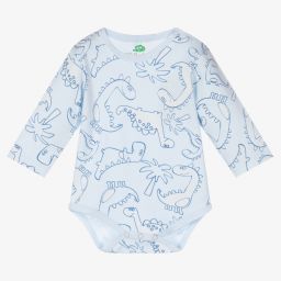 FS Baby-Blue Cotton Baby Bodyvest | Childrensalon Outlet