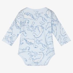 FS Baby-Blue Cotton Baby Bodyvest | Childrensalon Outlet