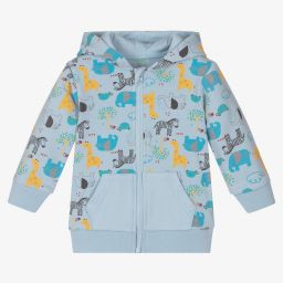 FS Baby-Blue Cotton Zip-Up Top | Childrensalon Outlet
