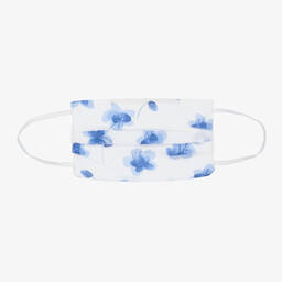 FS Baby-Blue Floral Face Mask | Childrensalon Outlet