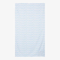 إف إس بيبي-Blue & White Stripe Towel (134cm) | Childrensalon Outlet