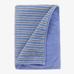 FS Baby-Boys Blue Padded Cotton Blanket (80cm) | Childrensalon Outlet