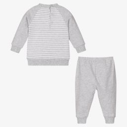 FS Baby-Boys Grey Cotton Tracksuit | Childrensalon Outlet