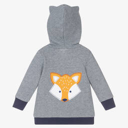 FS Baby-Boys Navy Blue Striped Zip-Up Hoodie | Childrensalon Outlet