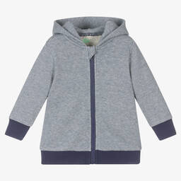 FS Baby-Boys Navy Blue Striped Zip-Up Hoodie | Childrensalon Outlet