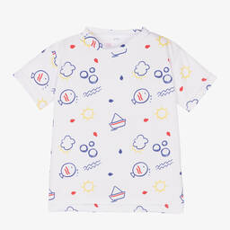 FS Baby-Boys White Rash Guard Top | Childrensalon Outlet