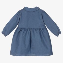 إف إس بيبي-Girls Blue Denim Dress | Childrensalon Outlet