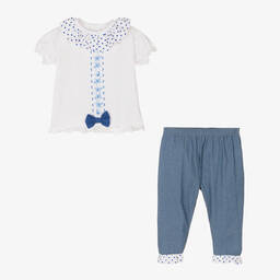 FS Baby-Girls Cotton Top & Trouser Set | Childrensalon Outlet