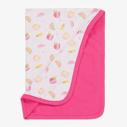 FS Baby-Girls Pink Cotton Jersey Blanket (80cm) | Childrensalon Outlet