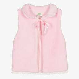 FS Baby-Girls Pink Fleece Gilet | Childrensalon Outlet