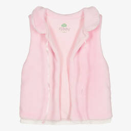 FS Baby-Girls Pink Fleece Gilet | Childrensalon Outlet