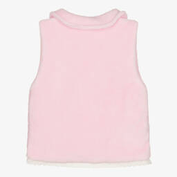 FS Baby-Girls Pink Fleece Gilet | Childrensalon Outlet