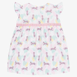 FS Baby-Girls White & Pink Cotton Dress | Childrensalon Outlet
