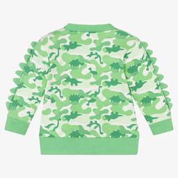 FS Baby-Green Organic Cotton Dinosaur Sweatshirt | Childrensalon Outlet