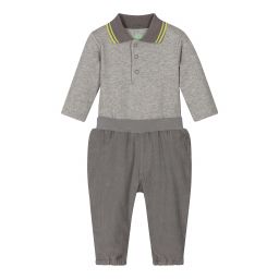 إف إس بيبي-Grey Cotton Trousers Set | Childrensalon Outlet
