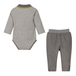 إف إس بيبي-Grey Cotton Trousers Set | Childrensalon Outlet