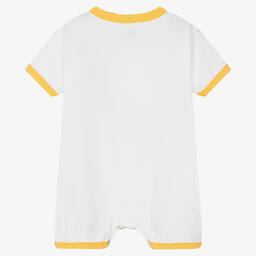 FS Baby-Ivory Cotton Jungle Animal Print Babygrow | Childrensalon Outlet