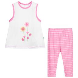 FS Baby-Pink & White Baby Dress Set | Childrensalon Outlet