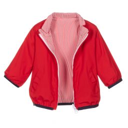 FS Baby-Reversible Red Baby Jacket | Childrensalon Outlet