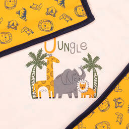 FS Baby-White Jungle Animal Baby Blanket (80cm) | Childrensalon Outlet