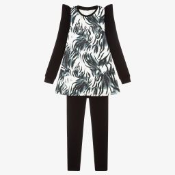 Fun & Fun-Black Dress & Leggings Set | Childrensalon Outlet