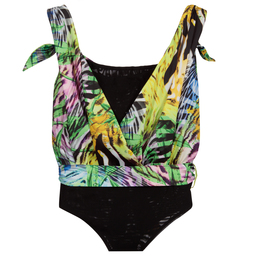 Fun & Fun-Черно-зеленый боди с принтом джунглей | Childrensalon Outlet