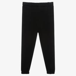 Fun & Fun-Black Knitted Jogger Trousers | Childrensalon Outlet