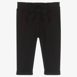 Fun & Fun-Black Milano Jersey Trousers | Childrensalon Outlet
