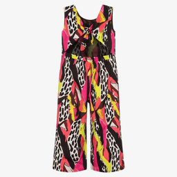 Fun & Fun-Черно-розовый хлопковый комбинезон | Childrensalon Outlet