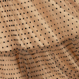 Fun & Fun-Girls Beige & Black Tulle Dress | Childrensalon Outlet