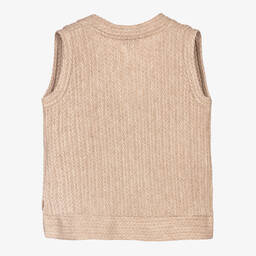 فن آند فن-بلوفر فيسكوز محبوك لون بيج للبنات | Childrensalon Outlet