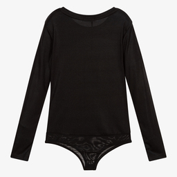 فن آند فن-بادي جيرسي لون أسود للبنات | Childrensalon Outlet