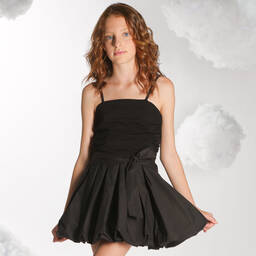 Fun & Fun-فستان قطن لون أسود | Childrensalon Outlet