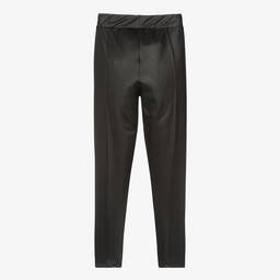 Fun & Fun-Girls Black Faux Leather Leggings | Childrensalon Outlet