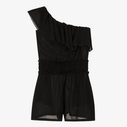 فن آند فن-بلاي سوت شيفون لون أسود للبنات | Childrensalon Outlet