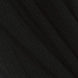 Fun & Fun Chic-فستان مزيج فيسكوز محبوك مضلع لون أسود | Childrensalon Outlet