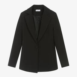 Fun & Fun-Girls Black Tailored Twill Blazer | Childrensalon Outlet