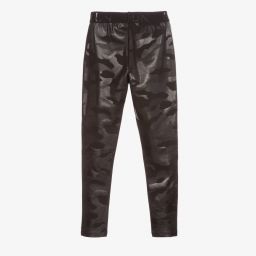 Fun & Fun-Girls Black Viscose Leggings | Childrensalon Outlet