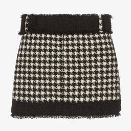 Fun & Fun-Черно-белая юбка в гусиную лапку | Childrensalon Outlet