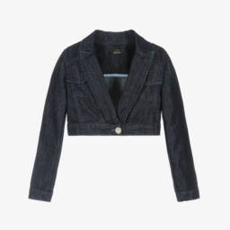 Fun & Fun-Классическое укороченное джинсовое пальто для девочек | Childrensalon Outlet