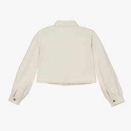 Fun & Fun-Girls Cream Corduroy Blouse | Childrensalon Outlet