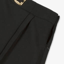 Fun & Fun-تنورة شورت مطوية للبنات بلون أسود أنيق | Childrensalon Outlet