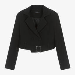 Fun & Fun-Girls Elegant Black Short Jacket | Childrensalon Outlet
