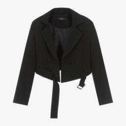 Fun & Fun-Girls Elegant Black Short Jacket | Childrensalon Outlet