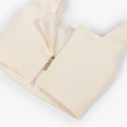 Fun & Fun-Girls Elegant Ivory Gold Accent Blouse | Childrensalon Outlet