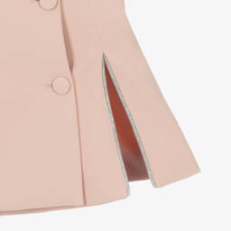 Fun & Fun Couture-Girls Elegant Pink Crêpe Blazer | Childrensalon Outlet