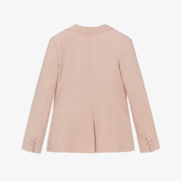 Fun & Fun Couture-Girls Elegant Pink Crêpe Blazer | Childrensalon Outlet
